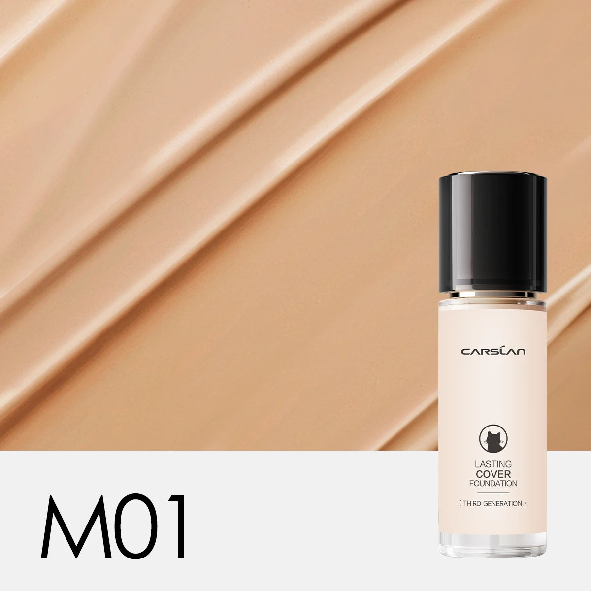 CARSLAN Long-Lasting Matte Liquid Foundation - Full Coverage