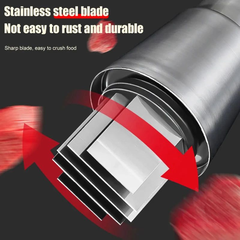 Stainless Steel Garlic Press - Manual Handheld Garlic Crusher