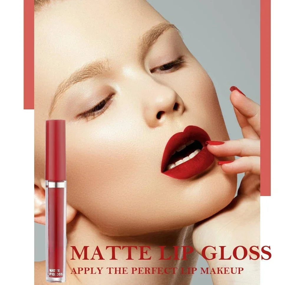 3-Piece Velvet Matte Liquid Lipstick Set - Waterproof Long-Wear
