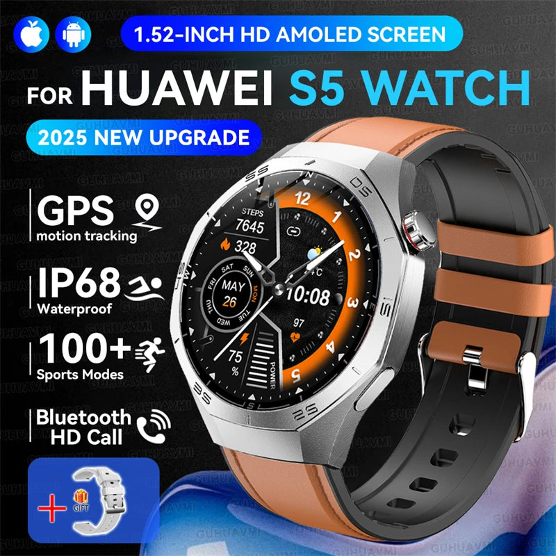 Huawei GT5 Pro Smart Watch - 1.52" AMOLED Display with GPS & Bluetooth Calling