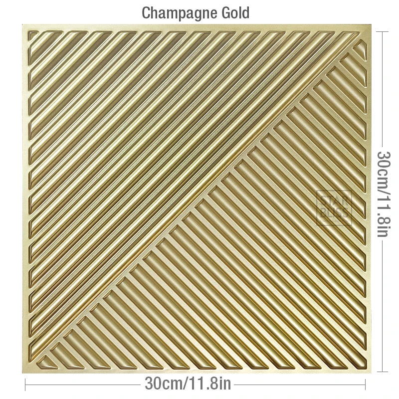 3D Wall Stickers 30x30cm - Waterproof Wood Grain Wallpaper Panels