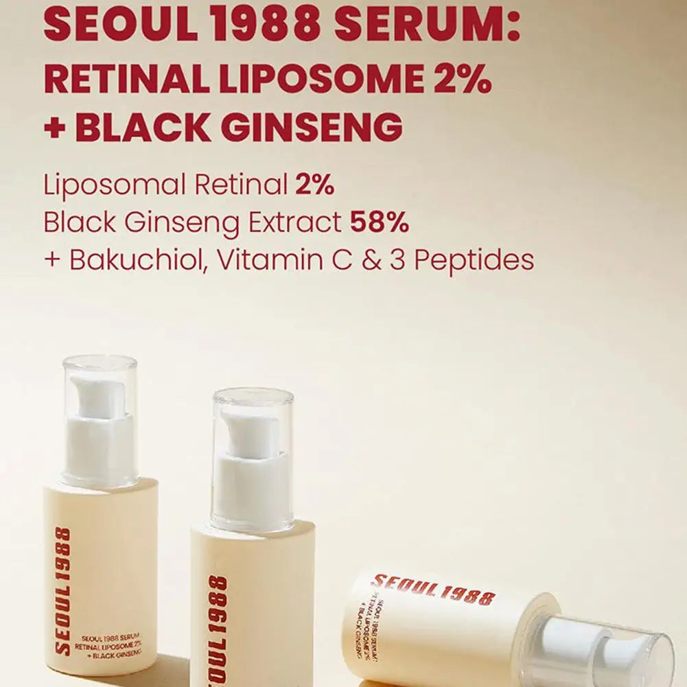 SEOUL 1988 Vitamin C Brightening Serum - Hyaluronic Acid Face Moisturizer