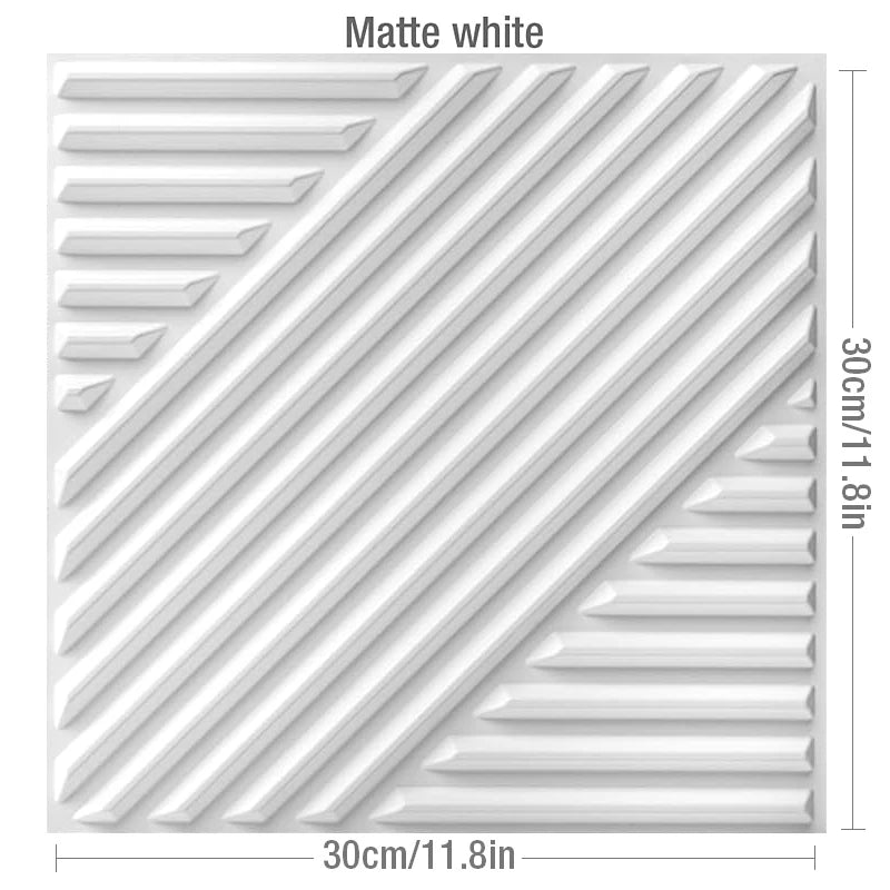 3D Wall Stickers 30x30cm - Waterproof Wood Grain Wallpaper Panels