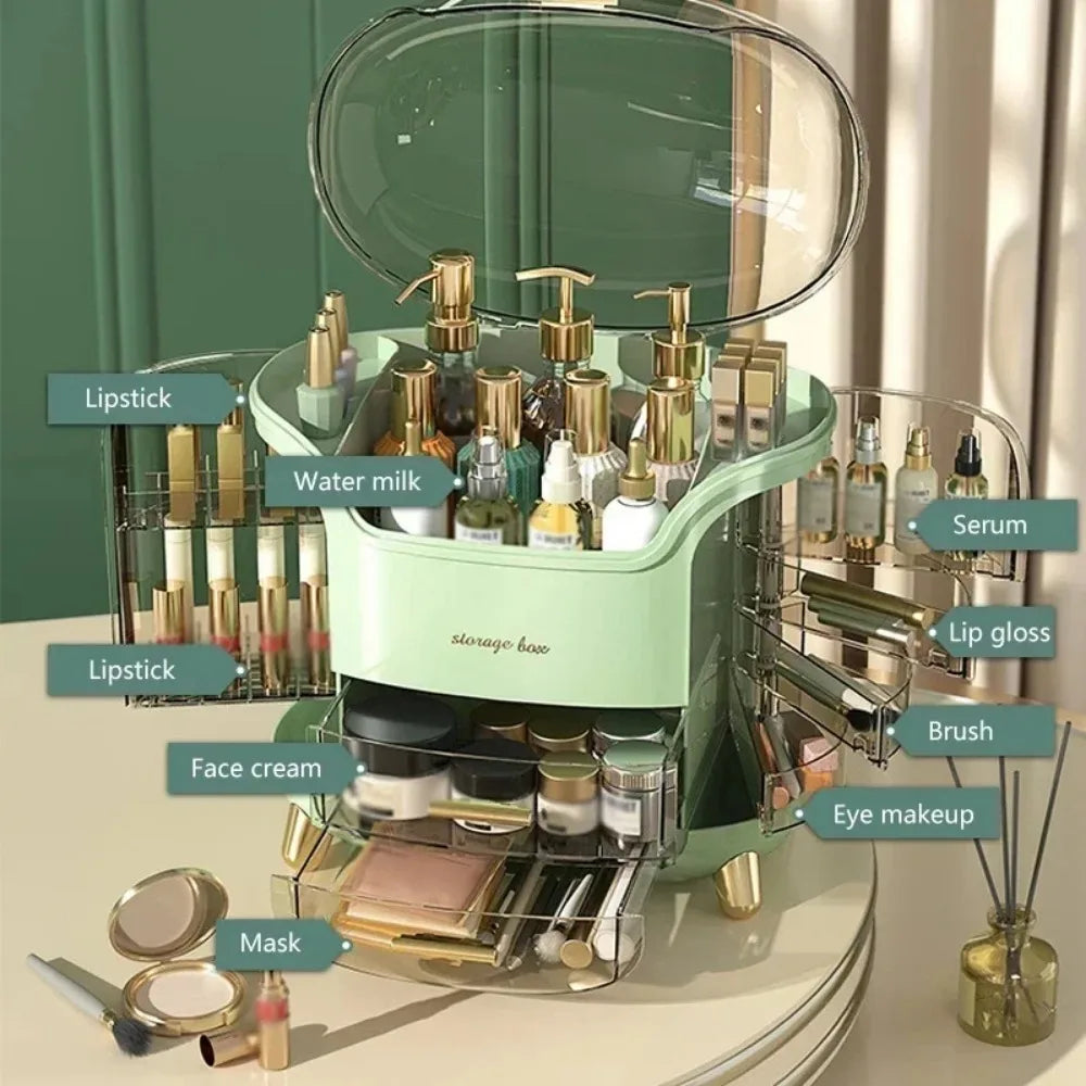 Transparent Jewellery, Cosmetic Storage Box - Dustproof Large Capacity Container