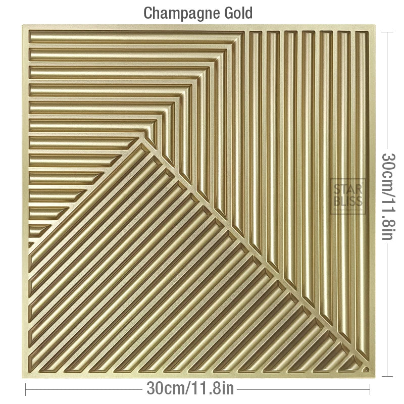 3D Wall Stickers 30x30cm - Waterproof Wood Grain Wallpaper Panels