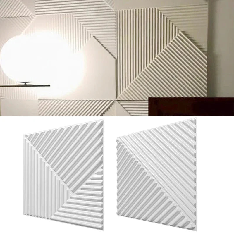 3D Wall Stickers 30x30cm - Waterproof Wood Grain Wallpaper Panels