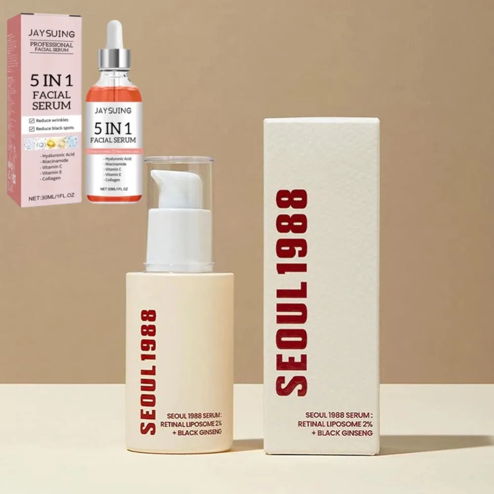SEOUL 1988 Vitamin C Brightening Serum - Hyaluronic Acid Face Moisturizer