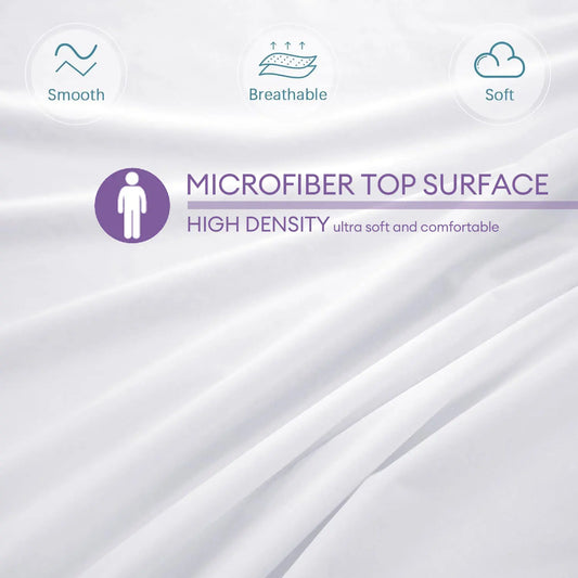 1pc Crib Mattress Protector Smooth Waterproof Mattress Cover Washable Anti Mites Bed Cover
