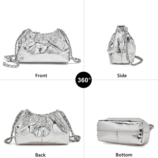 FOXER Genuine Leather Mini Crossbody Bag - Small Shoulder Handbag