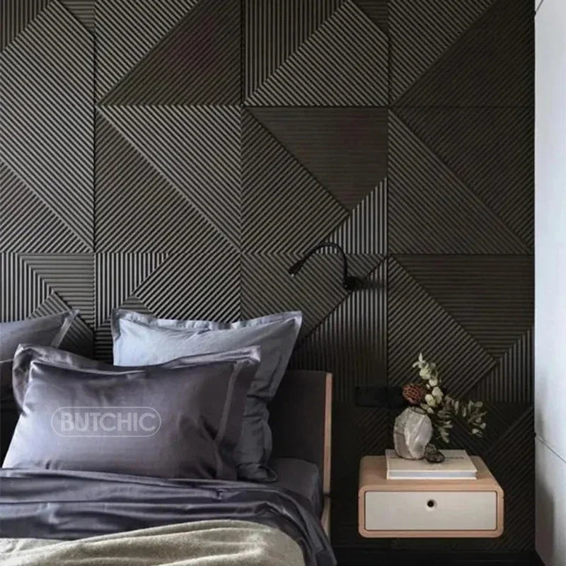3D Wall Stickers 30x30cm - Waterproof Wood Grain Wallpaper Panels