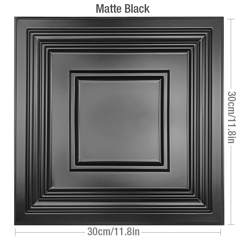 3D Wall Stickers 30x30cm - Waterproof Wood Grain Wallpaper Panels