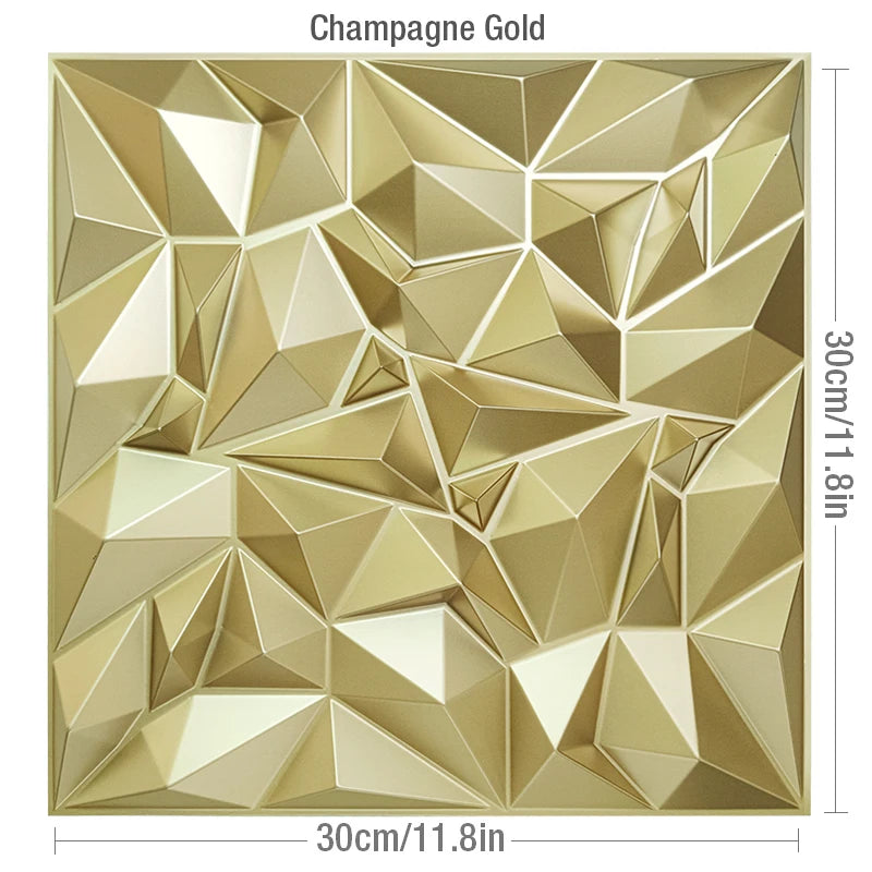 3D Wall Stickers 30x30cm - Waterproof Wood Grain Wallpaper Panels