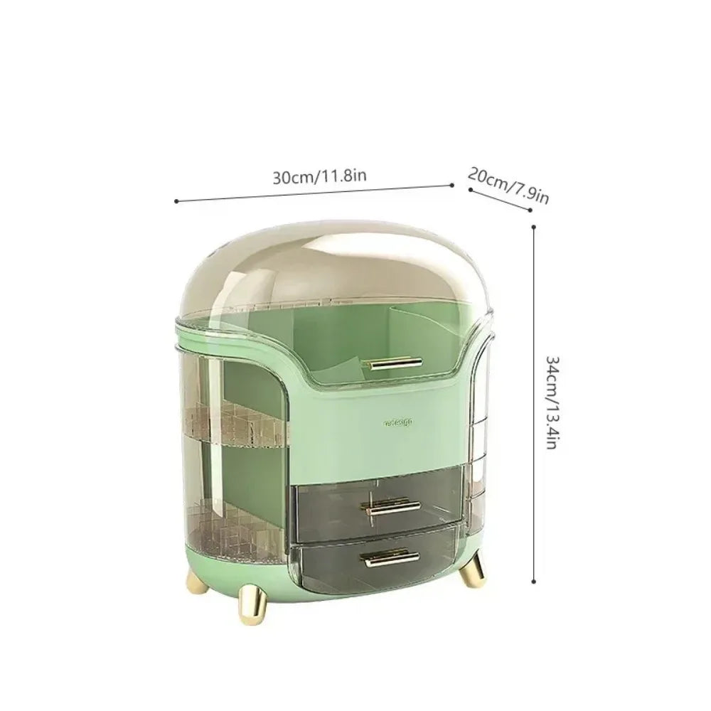 Transparent Jewellery, Cosmetic Storage Box - Dustproof Large Capacity Container