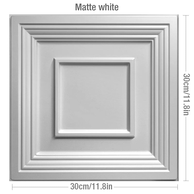 3D Wall Stickers 30x30cm - Waterproof Wood Grain Wallpaper Panels