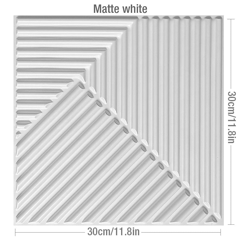 3D Wall Stickers 30x30cm - Waterproof Wood Grain Wallpaper Panels