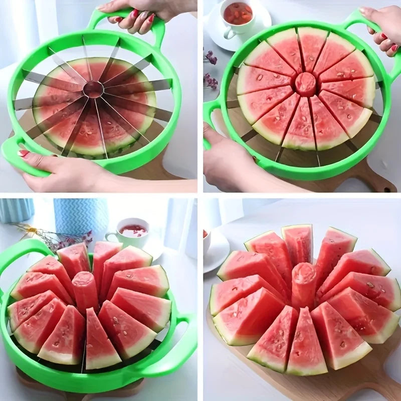 Multi-Function Watermelon Divider Cutter Stainless Steel Household Open Diced Kitchen Accessories Gadgets Fruit Slicer Tool