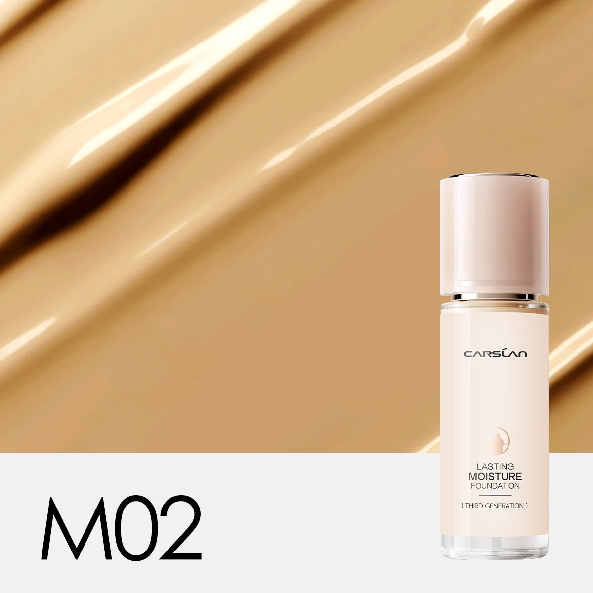 CARSLAN Long-Lasting Matte Liquid Foundation - Full Coverage