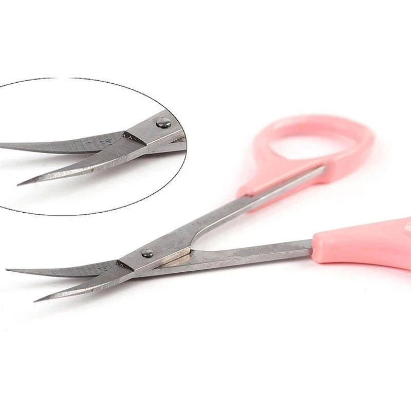 1Pc Stainless Steel Makeup Scissors For Facial Hair Eyelash Nose Hair Eyebrows Beard Trimming Nail Cuticle Manicure Tools