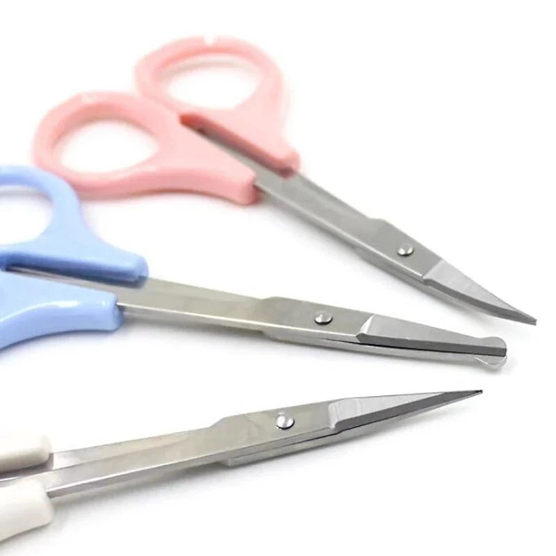 1Pc Stainless Steel Makeup Scissors For Facial Hair Eyelash Nose Hair Eyebrows Beard Trimming Nail Cuticle Manicure Tools