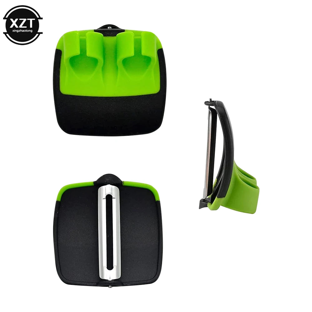 Multifunctional Kitchen Finger Held Palm Peeler Easy Hold Gadgets Vegetable Fruit Slicer Peeler Utensil Durable Kitchen Peeler