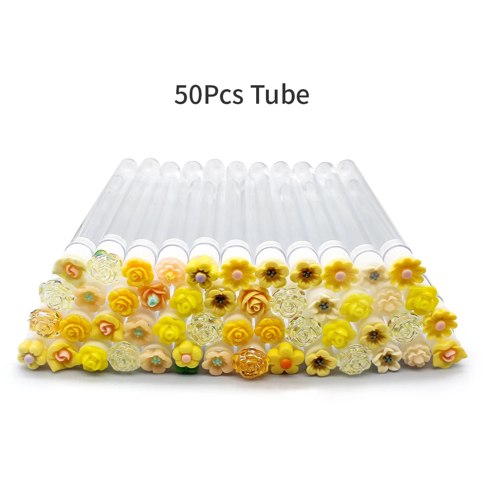 10/50PCS Reusable Eyelash Brush Tubes Eyebrow Brush Eyelash Wands Replaceable Dust-proof Cleaner Storage Tubes Makeup Tool