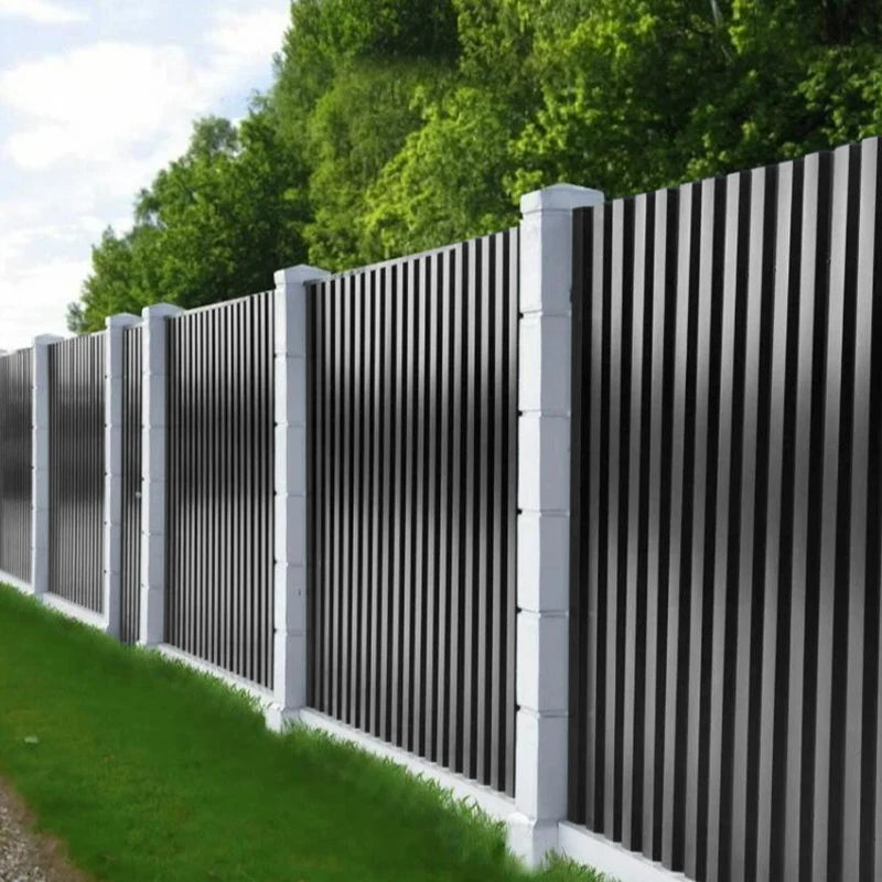 Heavy-Duty Corrugated Steel Panels - Set of 12 | Fire & Corrosion Resistant