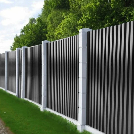 Heavy-Duty Corrugated Steel Panels - Set of 12 | Fire & Corrosion Resistant