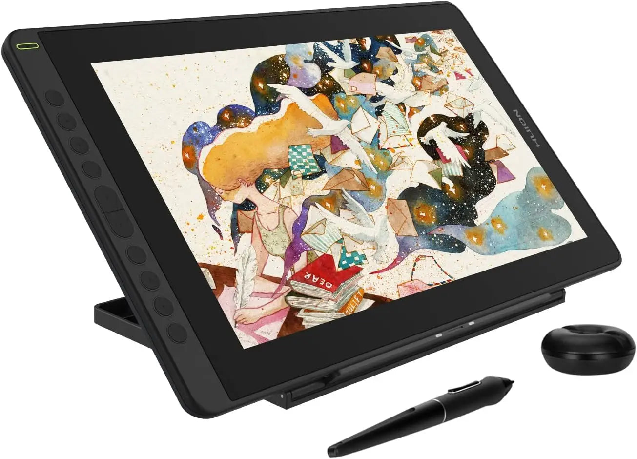 HUION Kamvas 16 (2021) Graphics Drawing Monitor - 15.6" Display with Battery-Free Pen