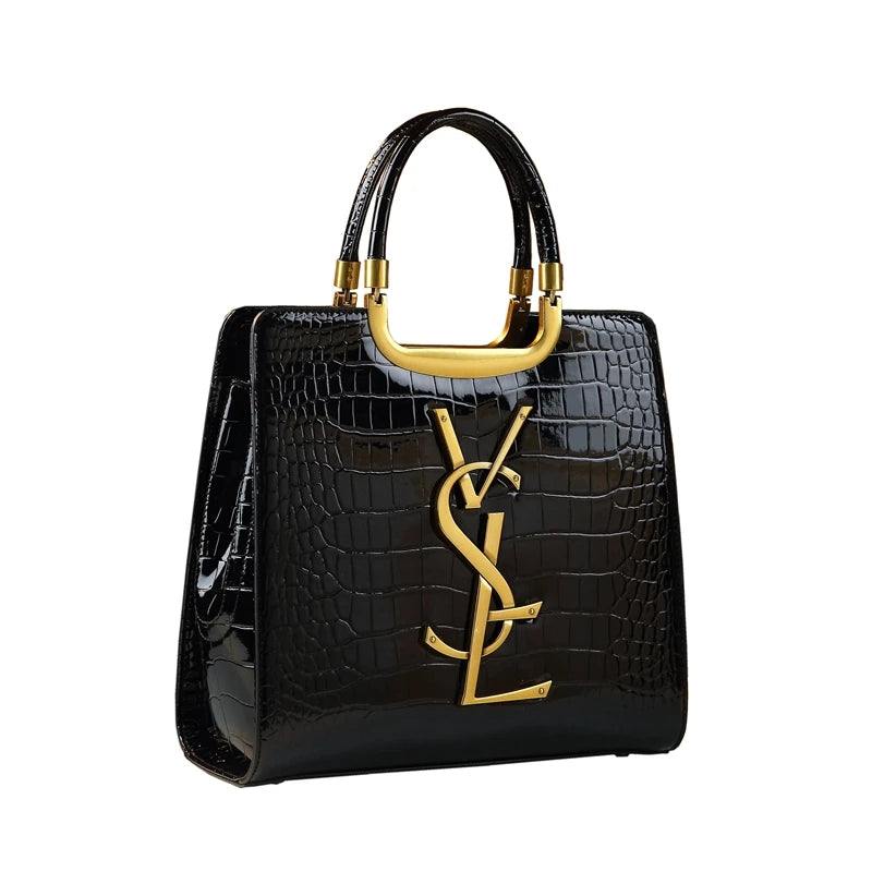 Crocodile Print Tote Bag - Luxury Women's Handbag