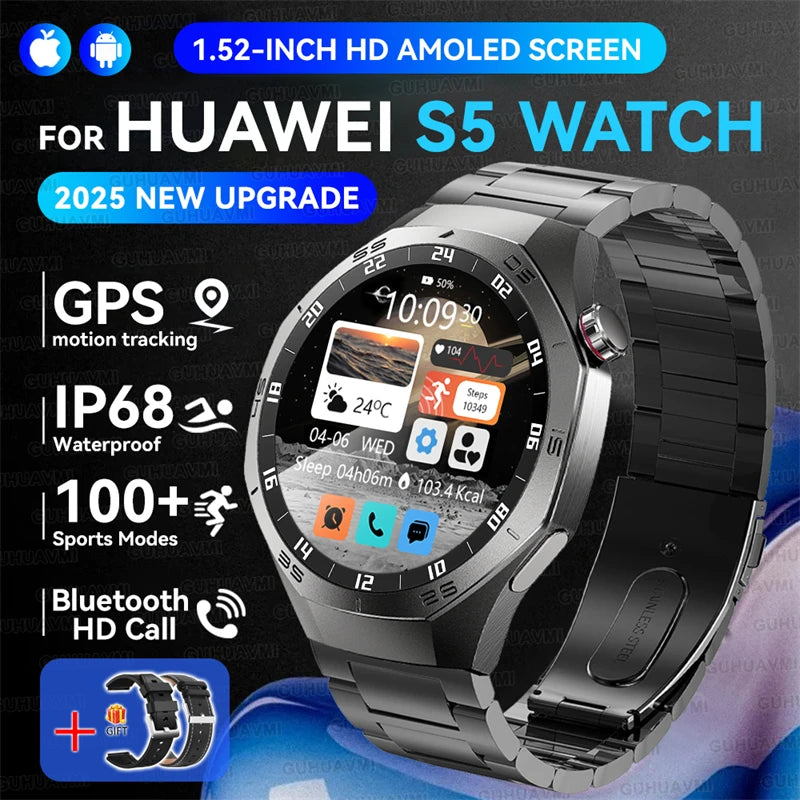Huawei GT5 Pro Smart Watch - 1.52" AMOLED Display with GPS & Bluetooth Calling
