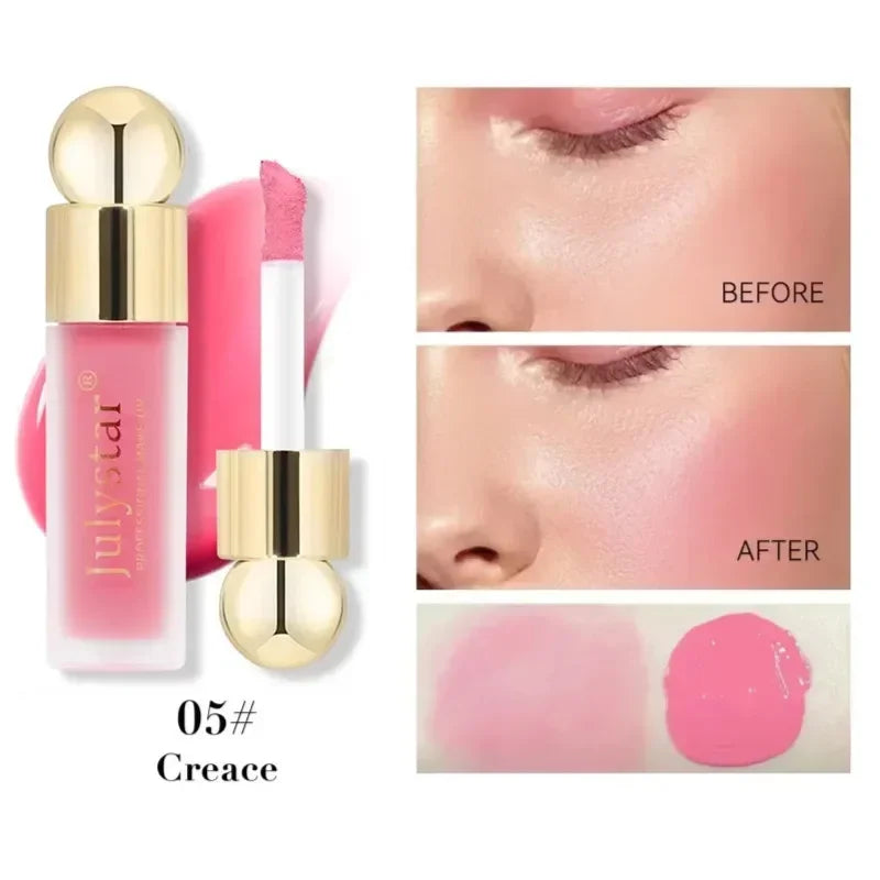Multi-Purpose Liquid Blush - Nourishing Gel Cream for Cheeks, Eyes & Lips