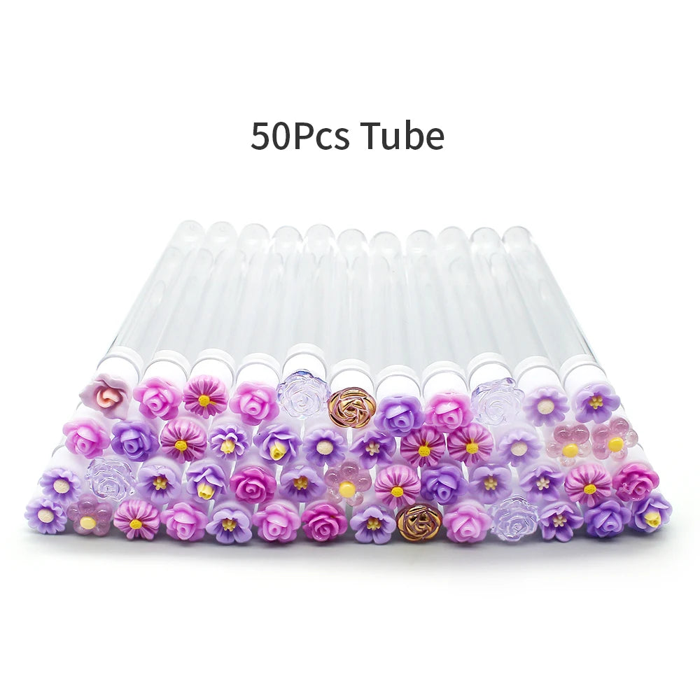 10/50PCS Reusable Eyelash Brush Tubes Eyebrow Brush Eyelash Wands Replaceable Dust-proof Cleaner Storage Tubes Makeup Tool
