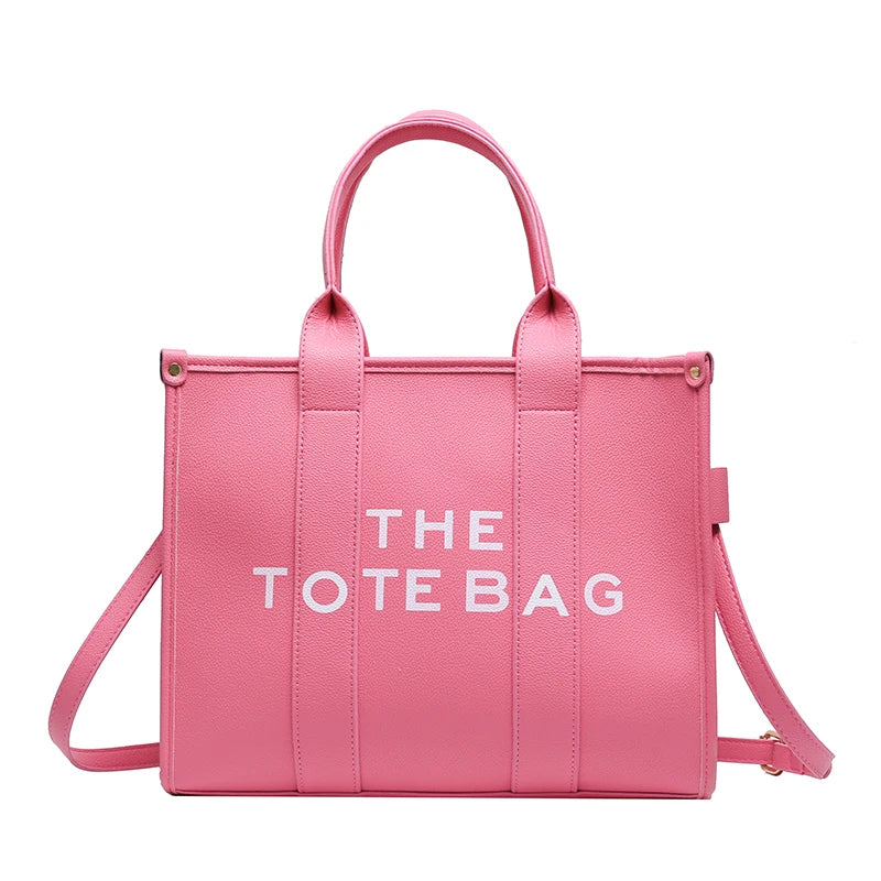 Luxury Designer Tote Bag - Soft PU Leather Handbag