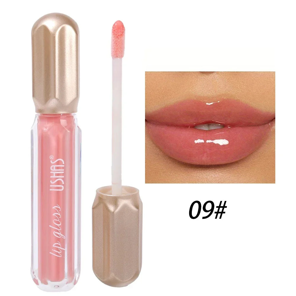 Glitter Pearlescent Lip Gloss Moisturizing Lasting Non-Stick Cup Sexy Shimmer Shine Red Liquid Lipsticks Women Makeup Cosmetics