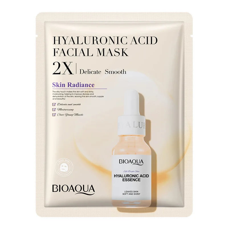BIOAQUA Centella Collagen Sheet Masks (20 Pack) - Vitamin C & Hyaluronic Acid