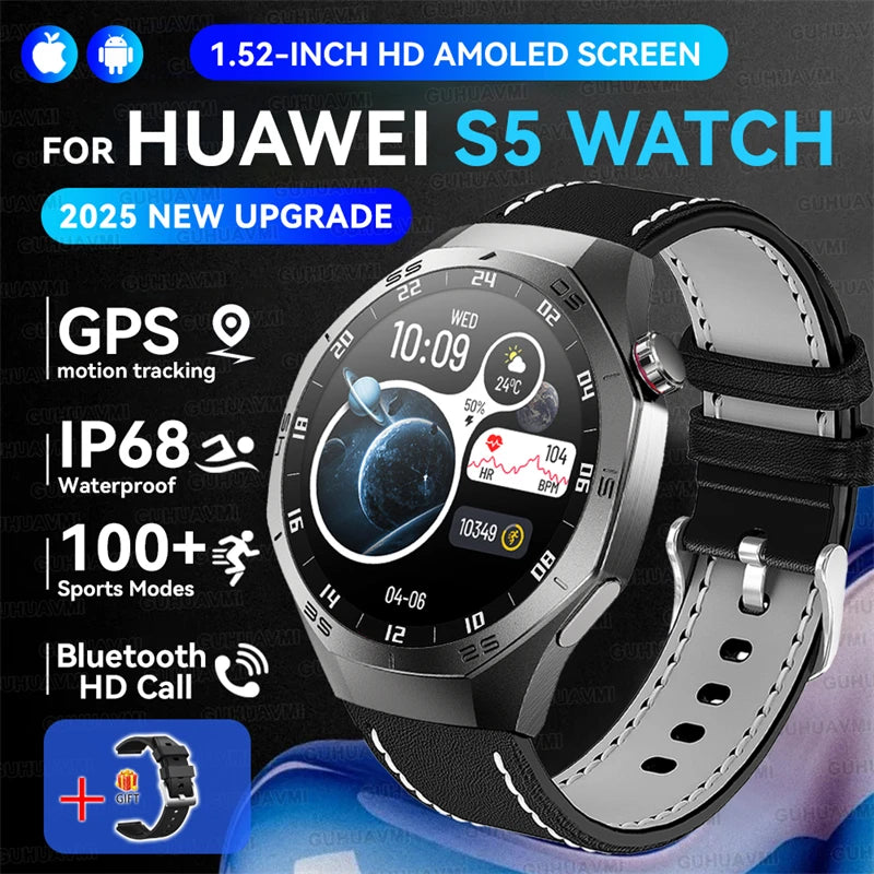 Huawei GT5 Pro Smart Watch - 1.52" AMOLED Display with GPS & Bluetooth Calling