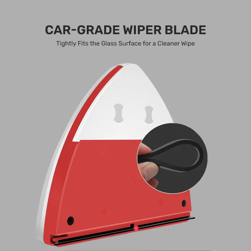 Magnetic Glass Electric Window Cleaner - Double-Layer Wiper with Water Discharge