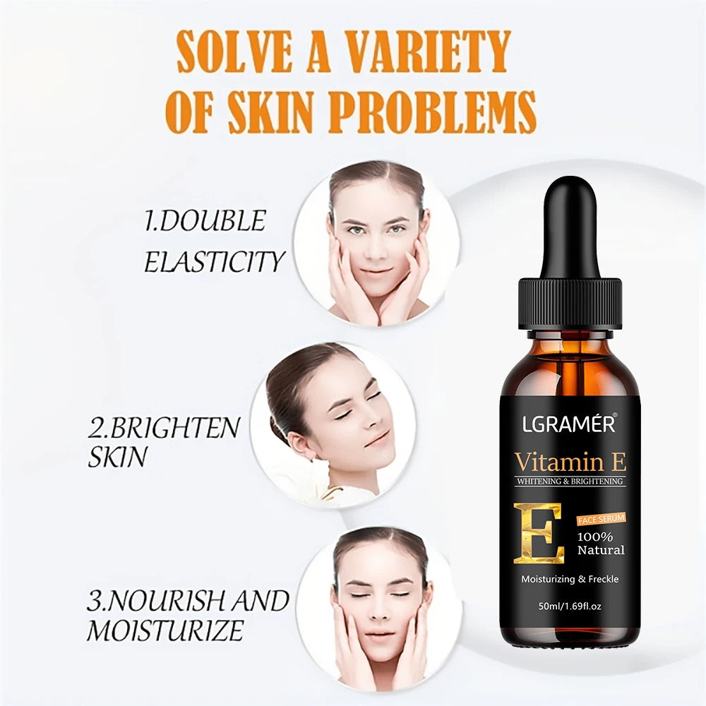 Vitamin E Face Serum - Anti-Wrinkle Whitening & Pore Minimising Essence