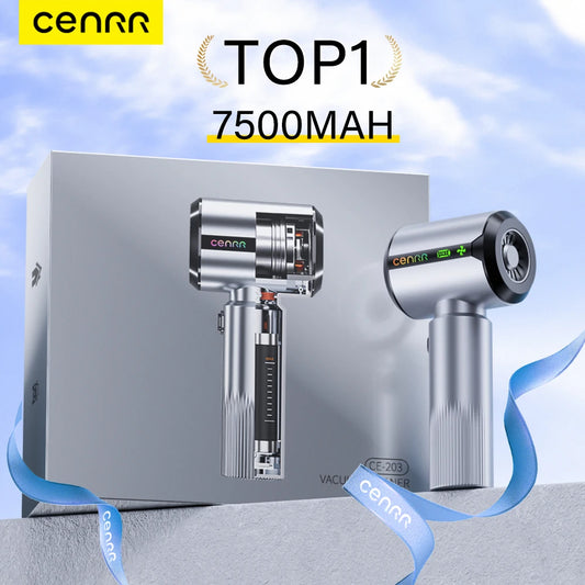 CENRR New Car Vacuum Cleaner - Powerful Mini Portable Vacuum for Home & Car