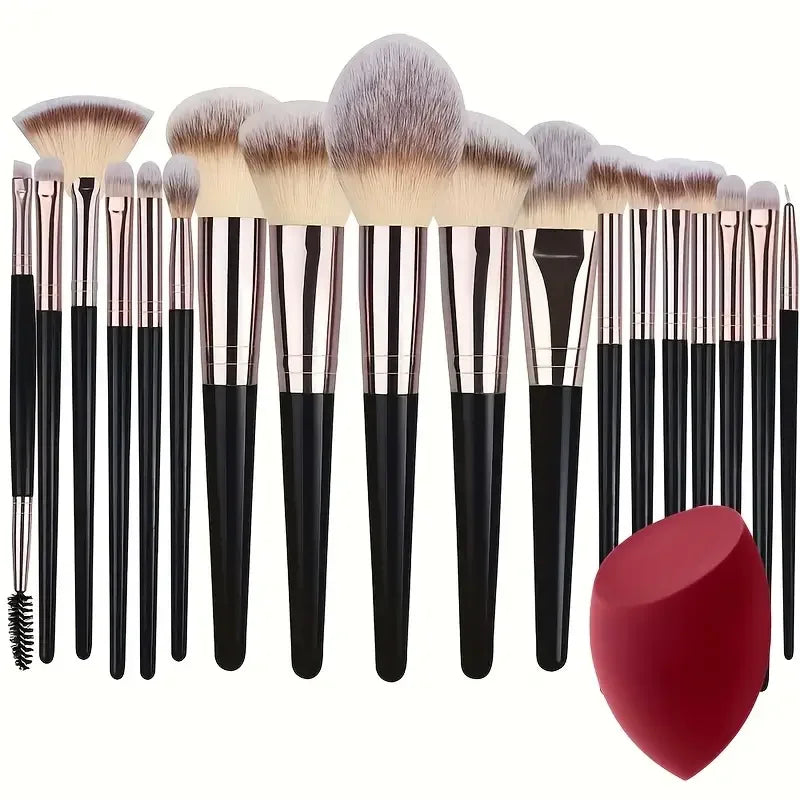 Professional 3-20PCS Makeup Brushes Set Soft Fluffy Eyeshadow Foundation Concealer Blending Blush Brush Kabuki Women Beauty Tool