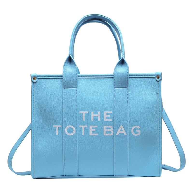 Luxury Designer Tote Bag - Soft PU Leather Handbag