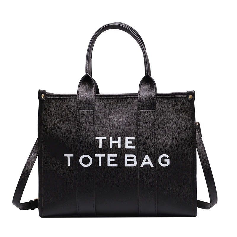Luxury Designer Tote Bag - Soft PU Leather Handbag