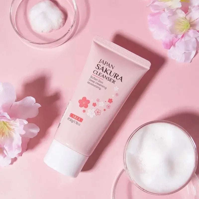 LAIKOU Sakura Cleanser 50g - Gentle Deep Cleaning & Pore Minimising