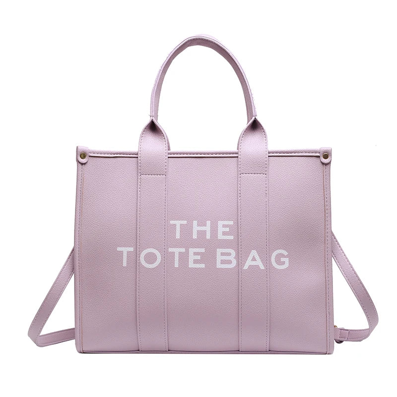 Luxury Designer Tote Bag - Soft PU Leather Handbag