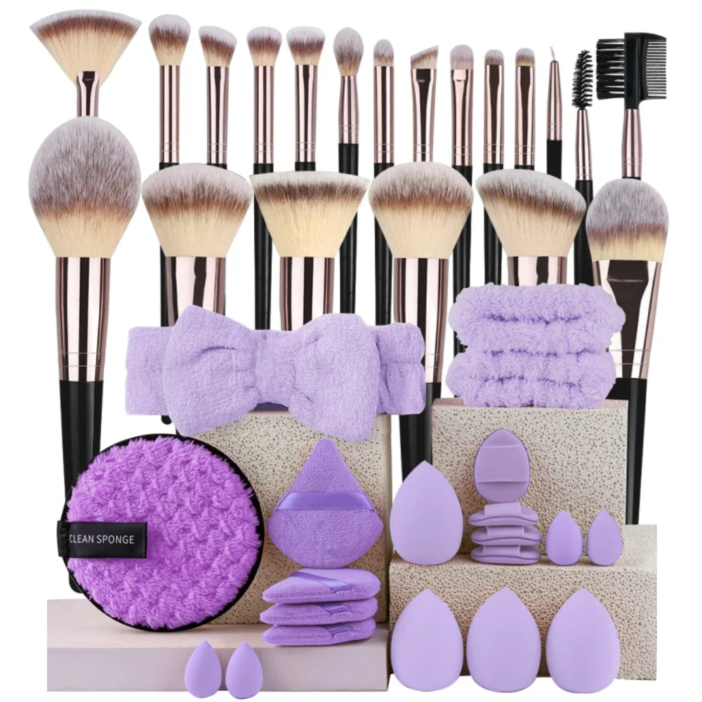 Professional 3-20PCS Makeup Brushes Set Soft Fluffy Eyeshadow Foundation Concealer Blending Blush Brush Kabuki Women Beauty Tool
