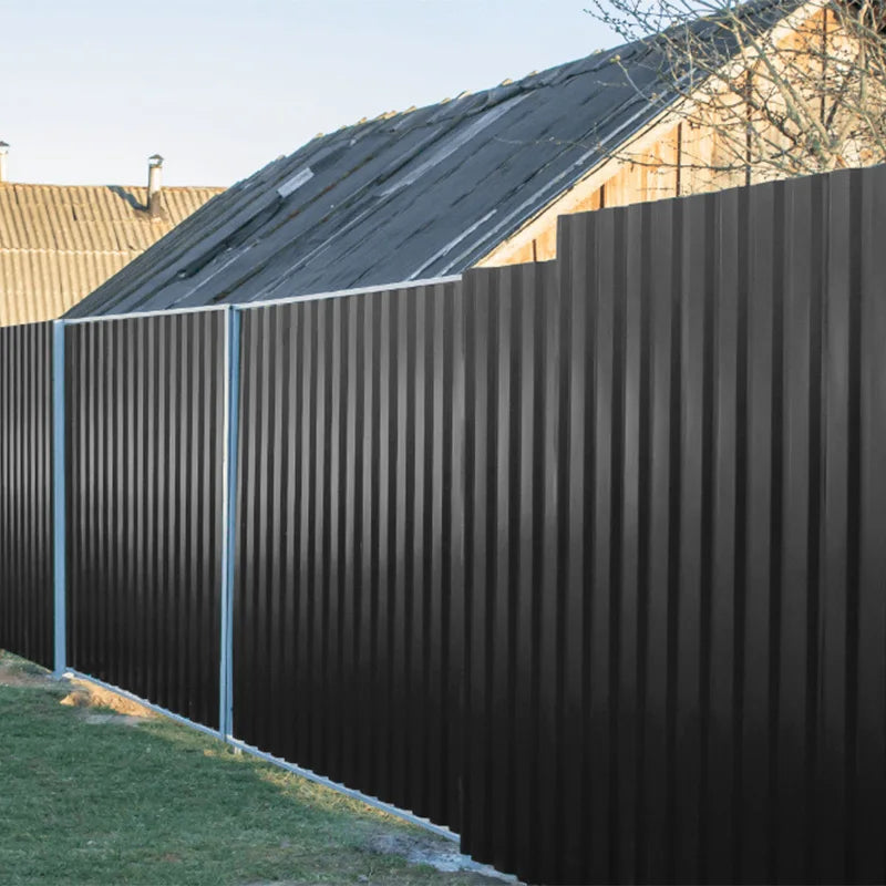 Heavy-Duty Corrugated Steel Panels - Set of 12 | Fire & Corrosion Resistant