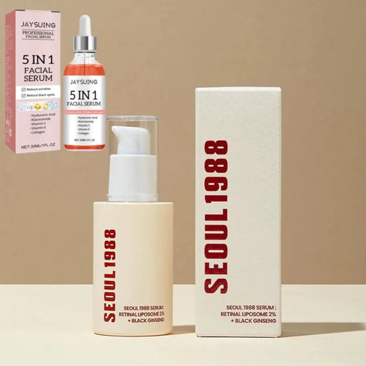 SEOUL 1988 Vitamin C Brightening Serum - Hyaluronic Acid Face Moisturizer