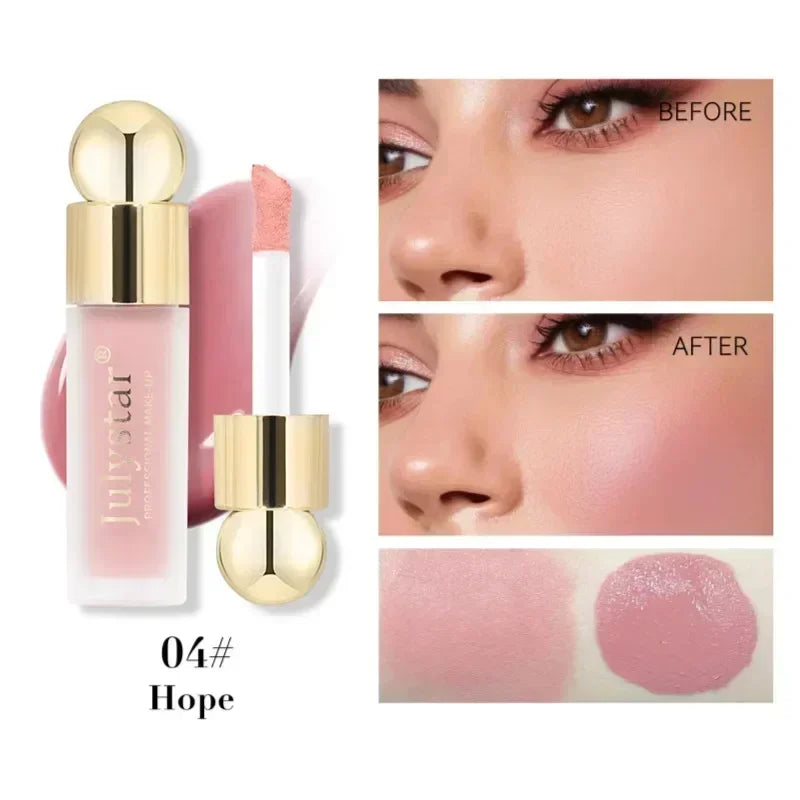 Multi-Purpose Liquid Blush - Nourishing Gel Cream for Cheeks, Eyes & Lips
