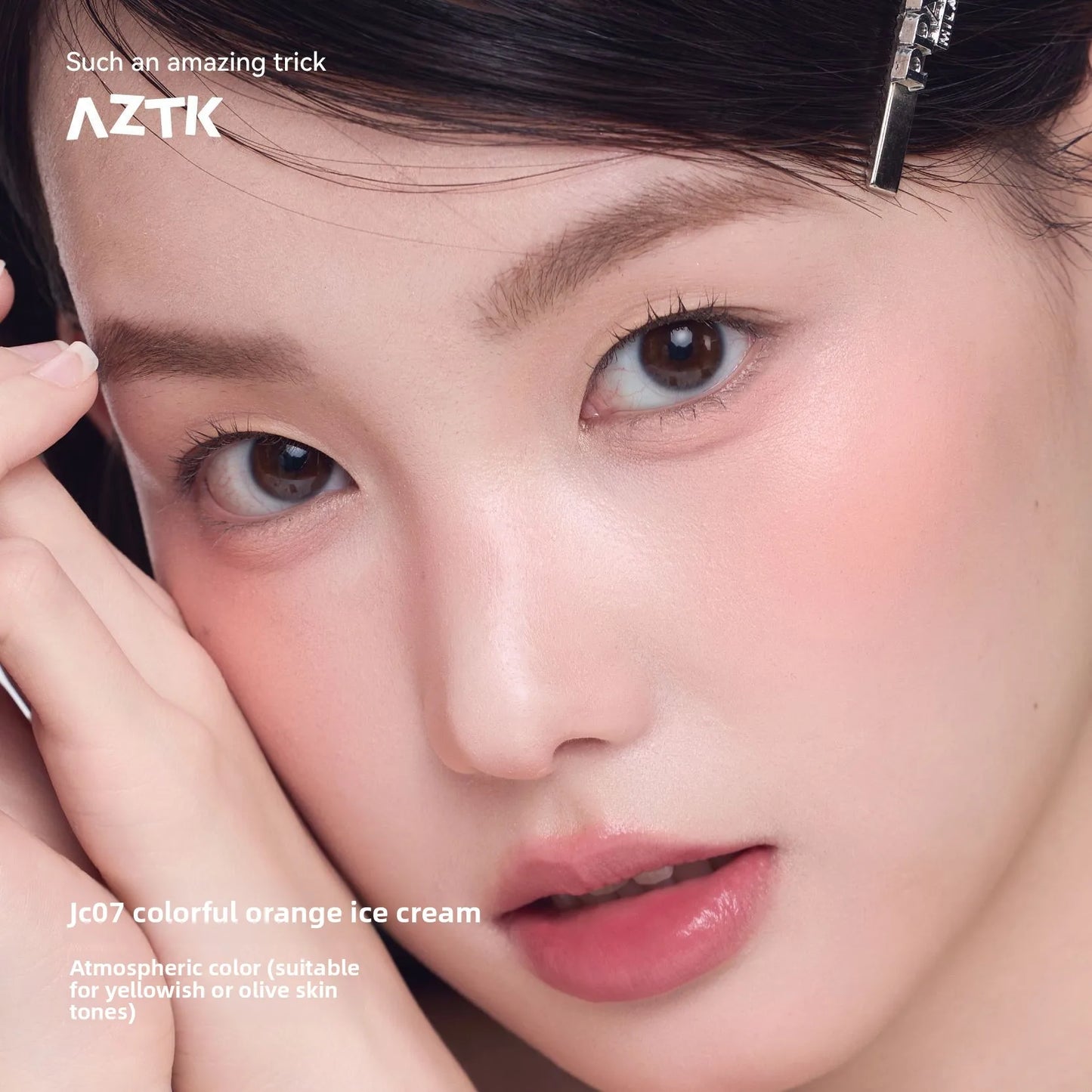 AZTK Liquid Blush Highlighter Contour Stick - Creamy Matte Natural Flush,Face Sculpting & Lifting Effect,Long Lasting Cheek Tint