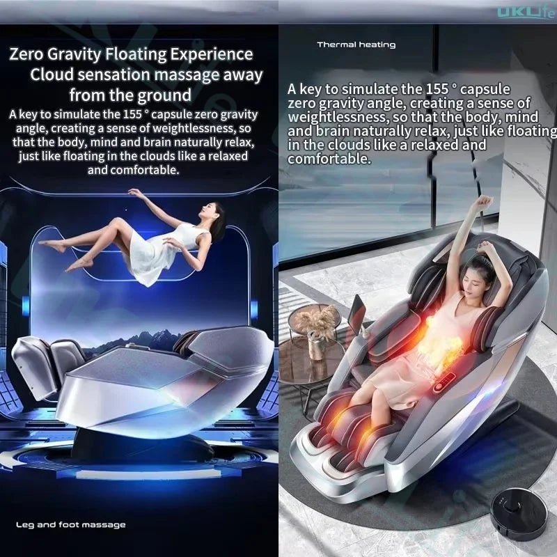 3 Year Warranty 4D Waist Heating Luxury Massage Chair Full body Airbag  SL Track Massage Sofa 3D Zero Gravity Home Office Chair